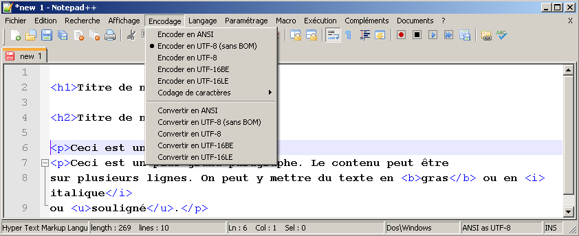 Logiciel Notepad++