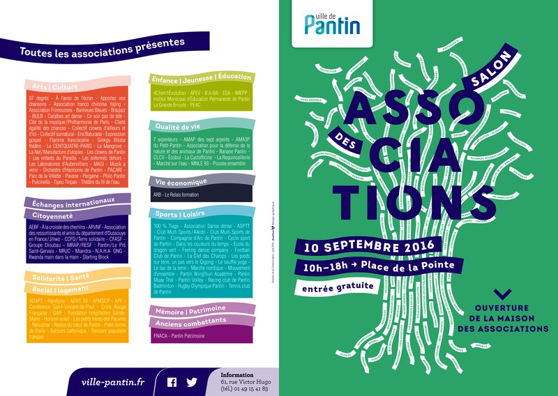 Salon des Associations de pantin - Samedi 10 septembre 2016